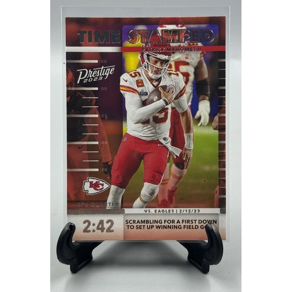 2023 Panini Prestige Time Stamped #TS-3β Patrick Mahomes II Kansas City Chiefs